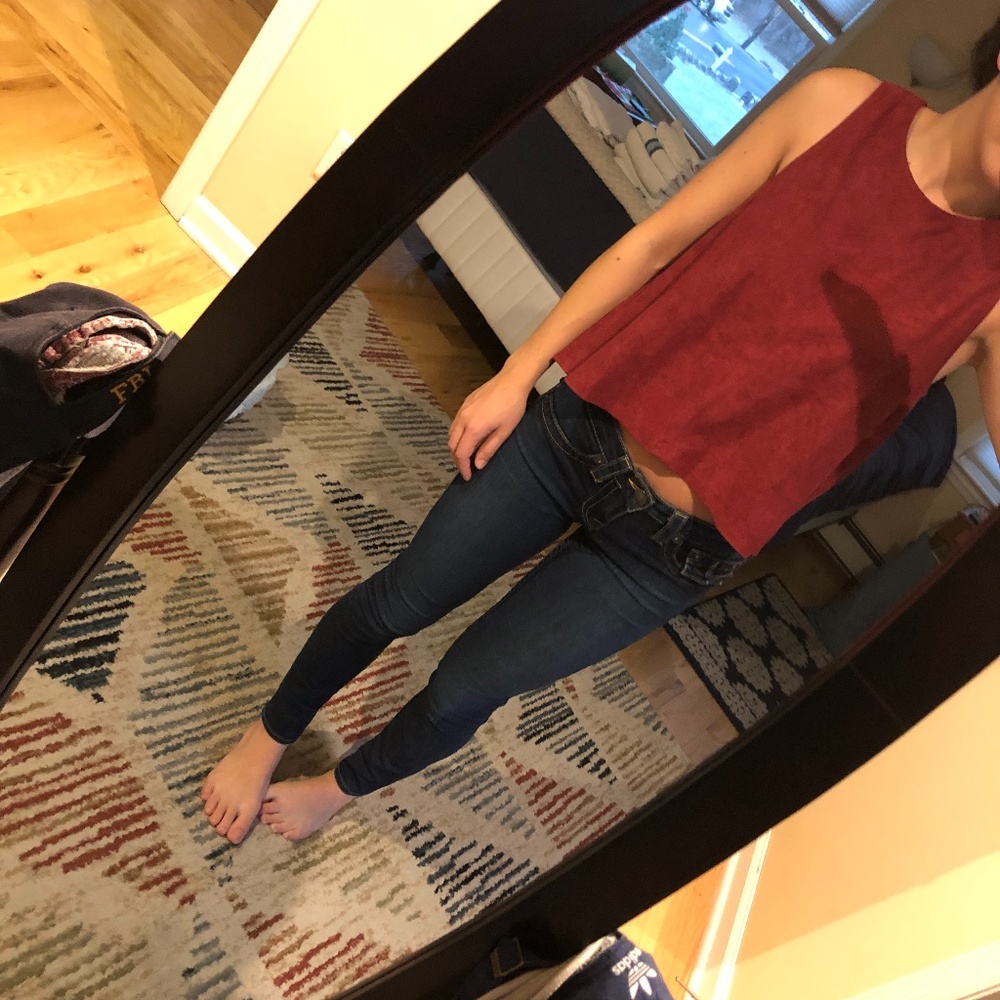 Suede Red Top